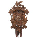 cuckoo clock with PREMIUM BIG CARVING WITH FOX AND RAVEN THEME