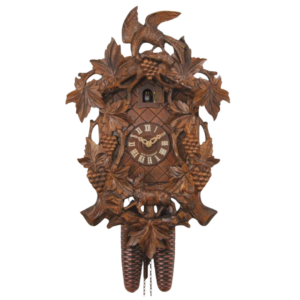 cuckoo clock with PREMIUM BIG CARVING WITH FOX AND RAVEN THEME